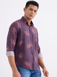 Men Shirt Red Slim Fit