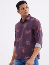 Men Shirt Red Slim Fit