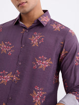 Men Shirt Red Slim Fit