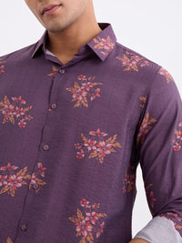 Men Shirt Red Slim Fit