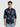 Men Shirt Print Navy Blue Regular Fit