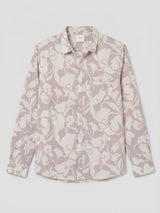 Men Shirt Print Pink Regular Fit