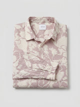 Men Shirt Print Pink Regular Fit