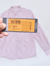 Men Shirt Print Lilac Regular Fit