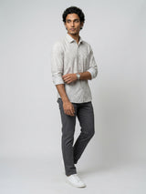 Men Shirt Print Green Regular Fit