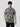 Men Shirt Print Green Regular Fit