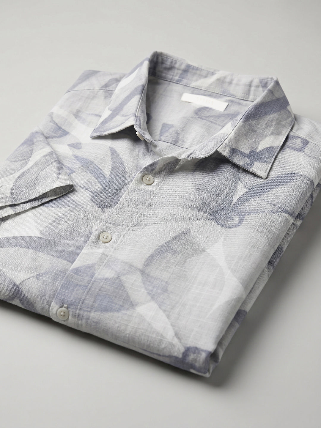 Men Shirt Print Lilac Regular Fit
