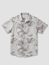 Men Shirt Print Beige Regular Fit