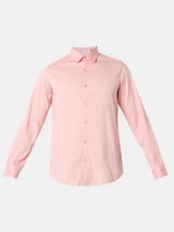 Men Shirt Solid Rose Slim Fit