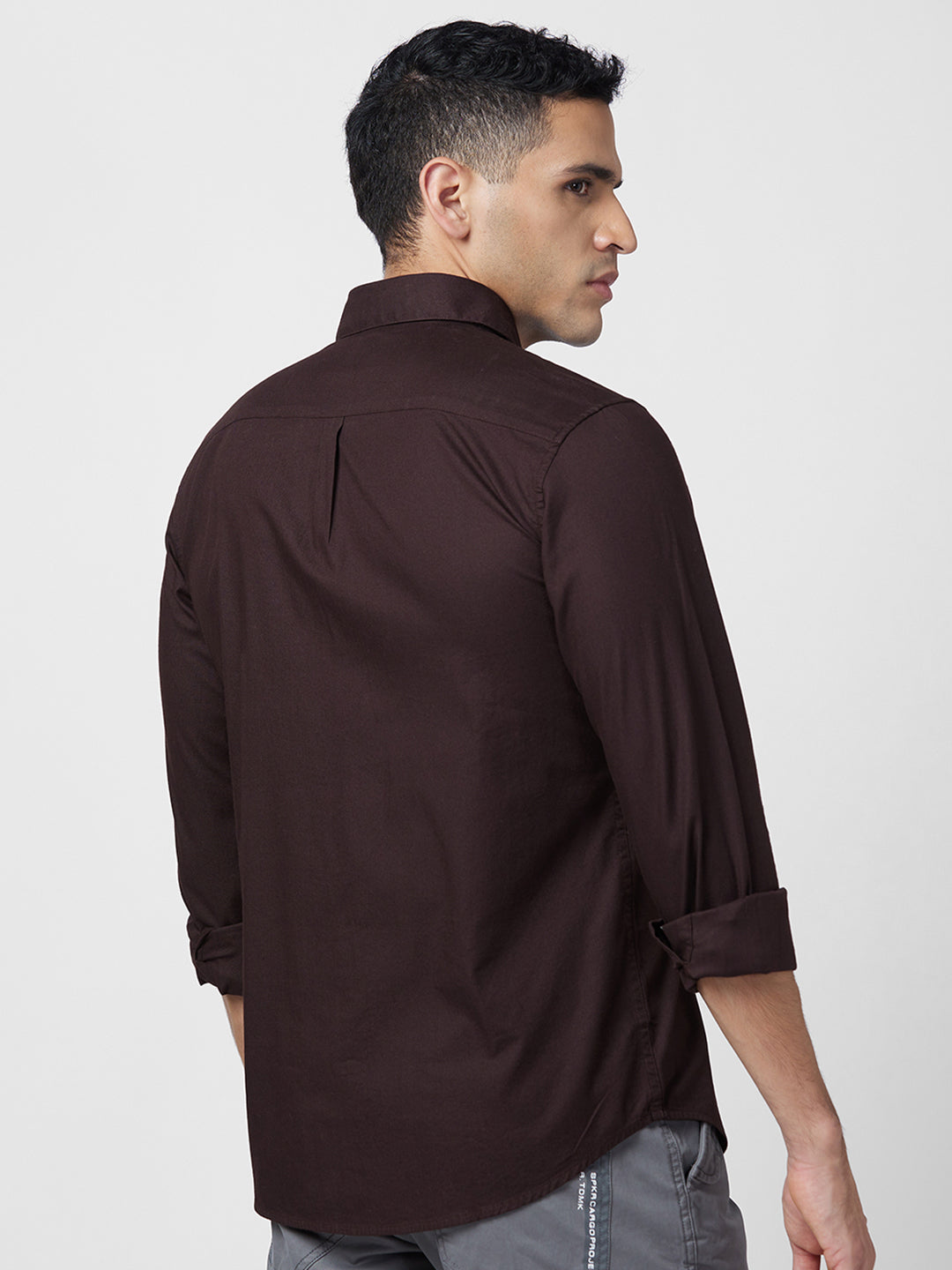 Spykar Slim Fit Opaque Cotton Casual Shirt