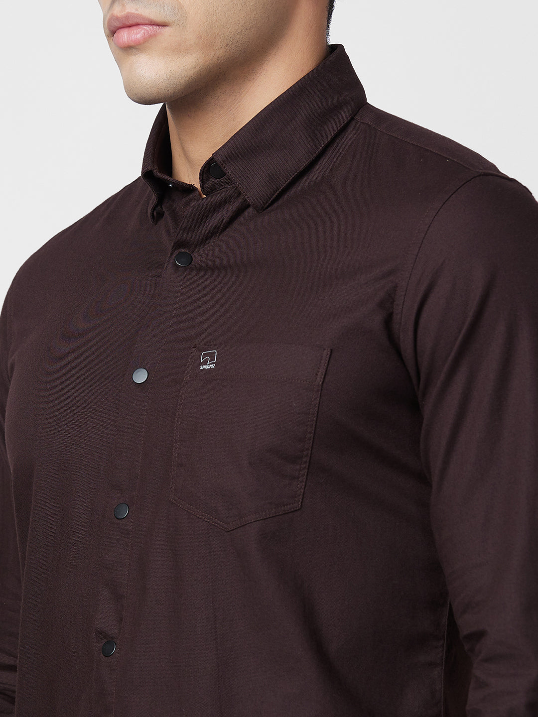 Spykar Slim Fit Opaque Cotton Casual Shirt