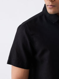 Men Black Slim Fit Casual Shirt