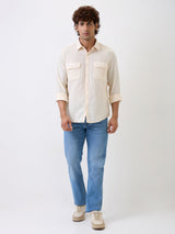 Men Shirt White Slim Fit