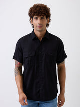 Men Shirt Black Slim Fit