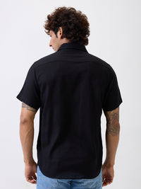 Men Shirt Black Slim Fit