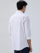 Men Shirt Solid White Regular Fit