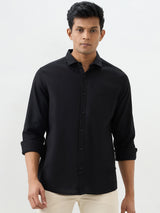Men Shirt Black Slim Fit