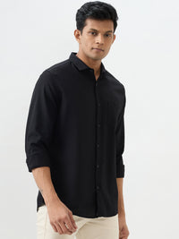 Men Shirt Black Slim Fit