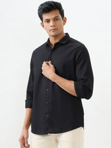 Men Shirt Black Slim Fit