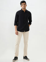 Men Shirt Black Slim Fit