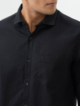 Men Shirt Black Slim Fit