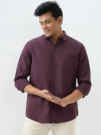 Men Shirt Cherry Lacquer Slim Fit