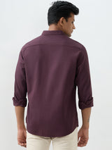 Men Shirt Cherry Lacquer Slim Fit