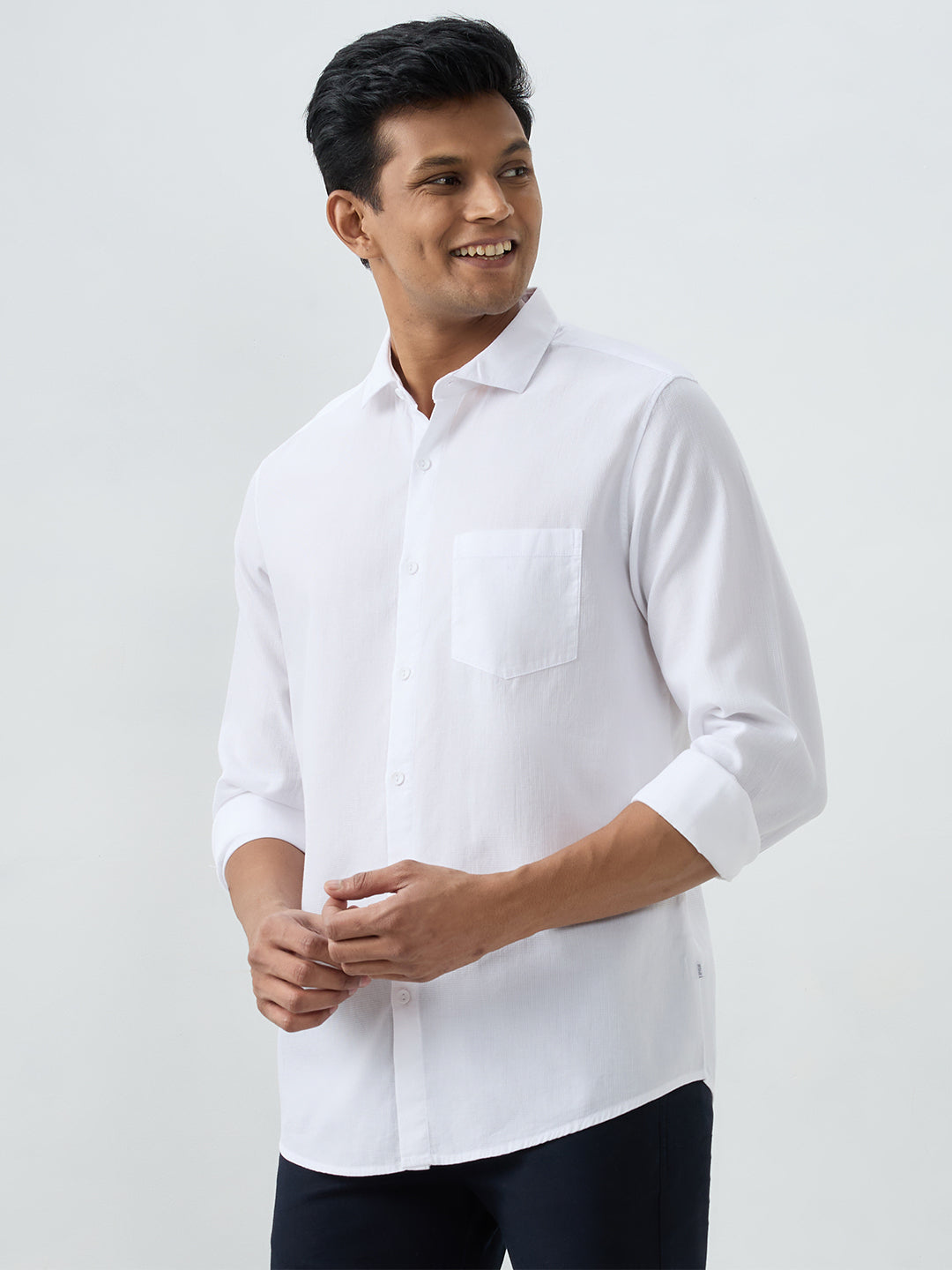Men Shirt White Slim Fit