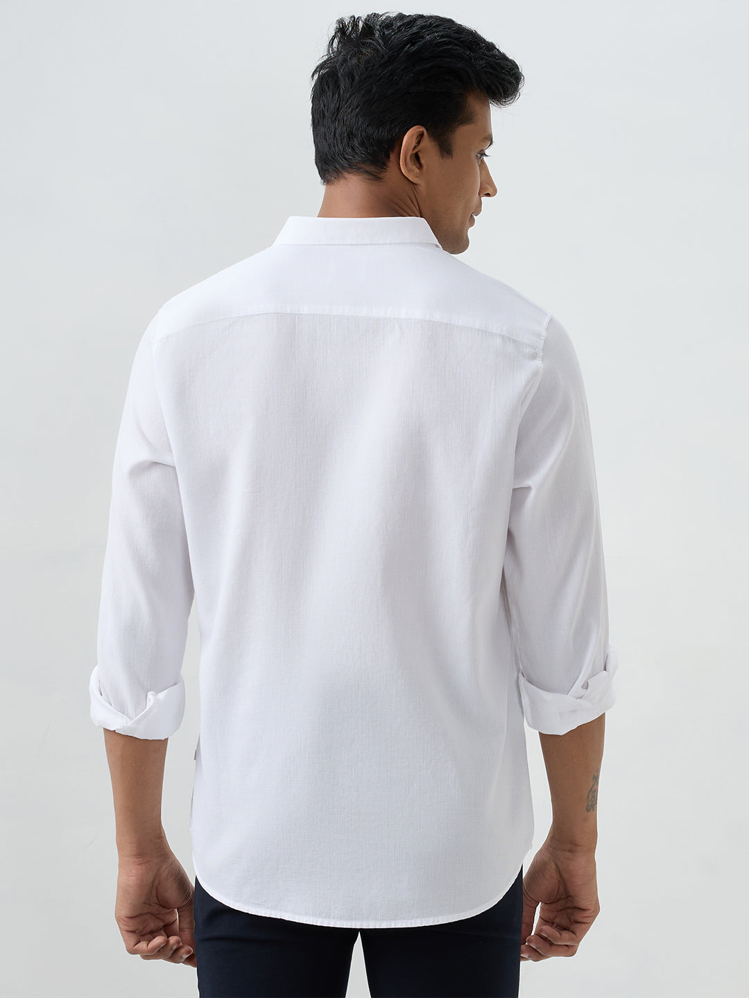 Men Shirt White Slim Fit
