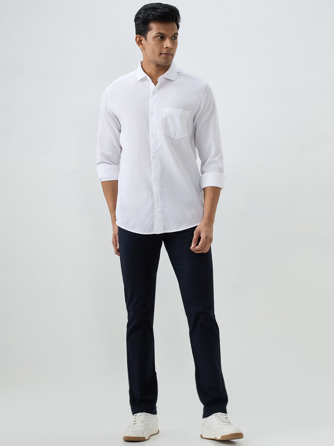 Men Shirt White Slim Fit