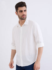 Men Shirt White Comfort Fit