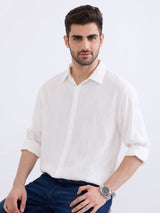 Men Shirt White Comfort Fit
