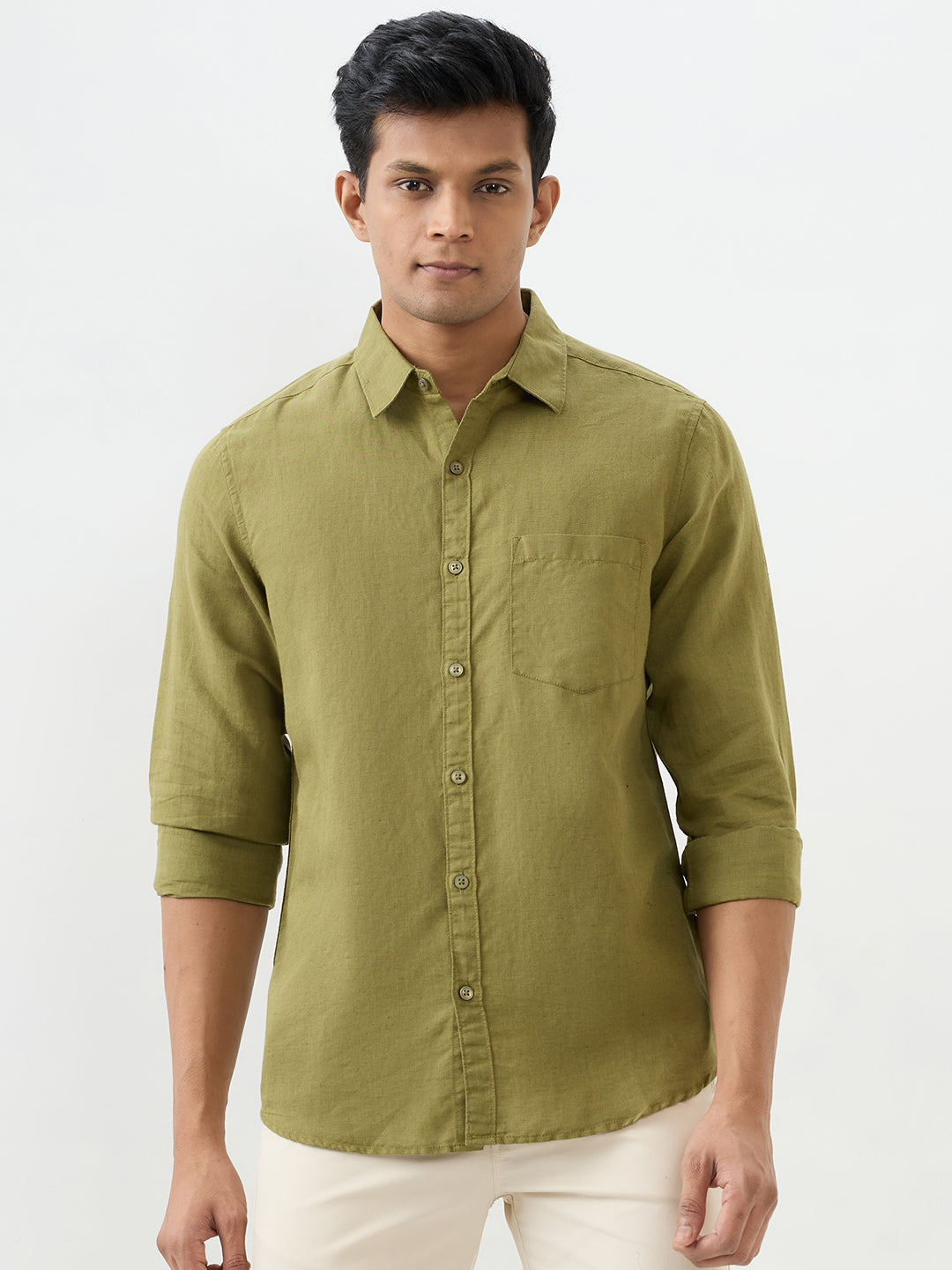 Men Shirt Black Slim Fit