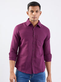 Men Shirt Red Slim Fit