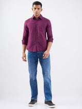 Men Shirt Red Slim Fit