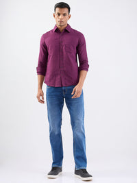 Men Shirt Red Slim Fit