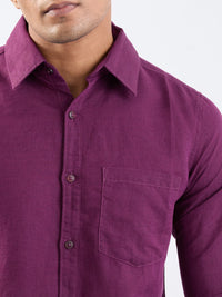 Men Shirt Red Slim Fit