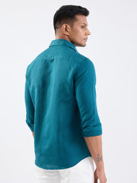 Men Shirt Green Slim Fit