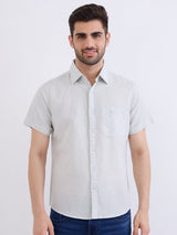 Men Shirt Grey Slim Fit