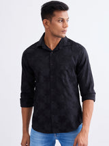 Men Shirt Black Slim Fit