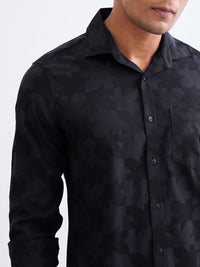 Men Shirt Black Slim Fit
