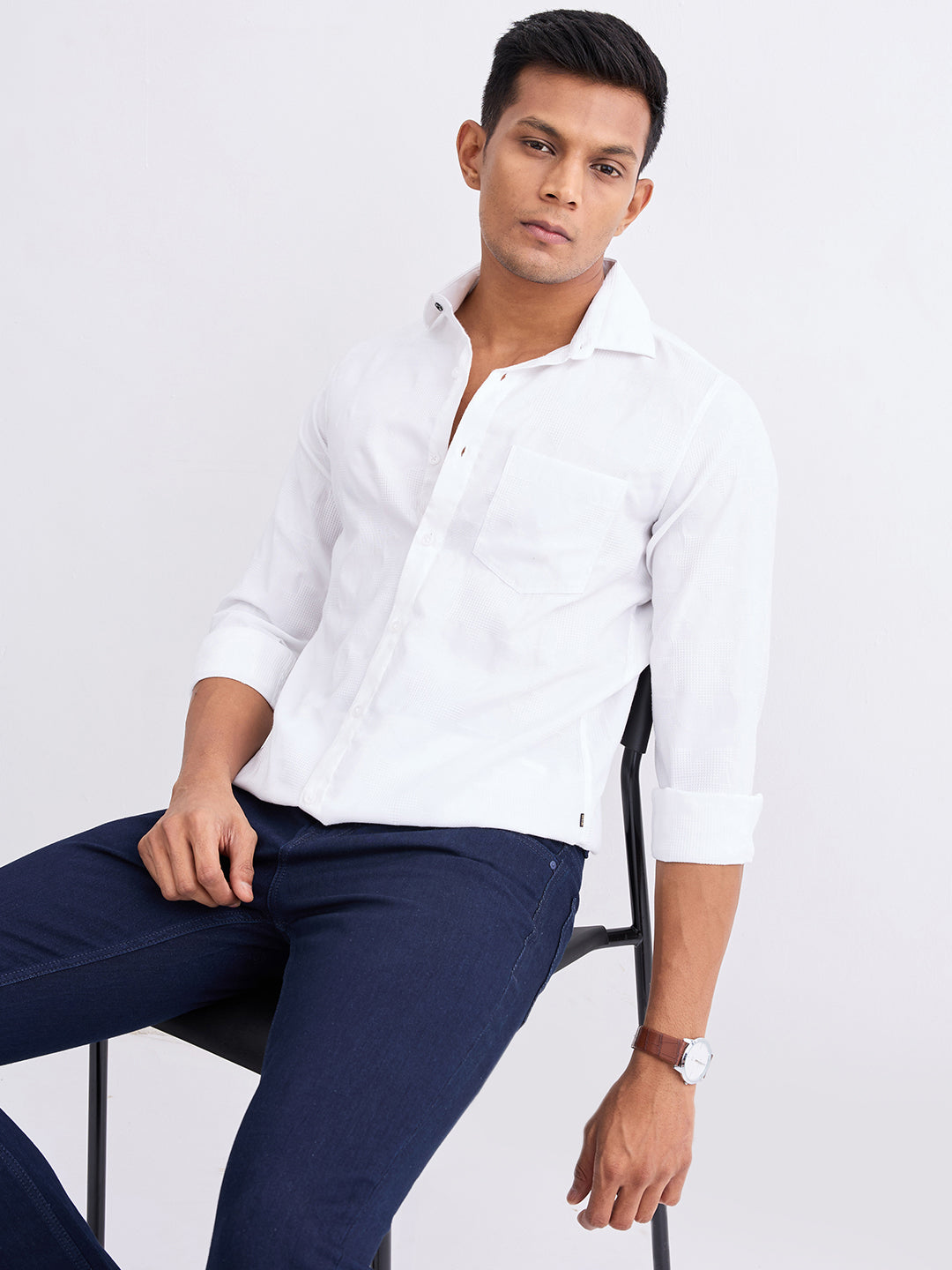 Men Shirt White Slim Fit