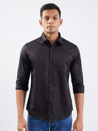Men Shirt Black Slim Fit