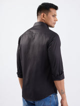 Men Shirt Black Slim Fit