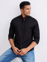 Men Shirt Black Slim Fit