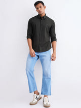 Men Shirt Green Slim Fit