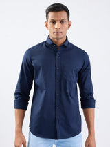 Men Shirt Blue Slim Fit
