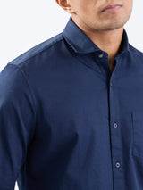 Men Shirt Blue Slim Fit