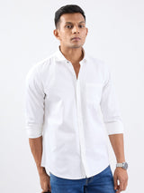 Men Shirt White Slim Fit