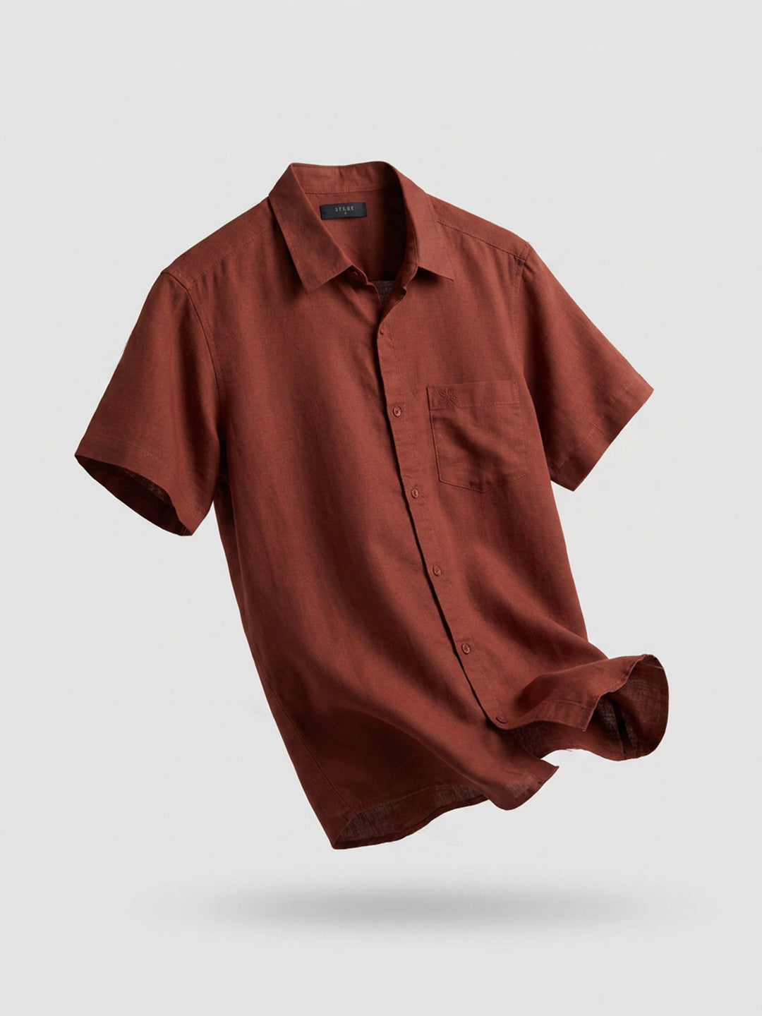 Men Shirt Solid Red Regular Fit